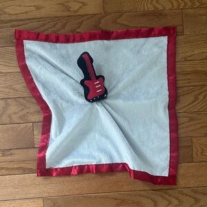 👶🏻 BABY ESSENTIALS lovey rattle red black gray with guitar VGUC